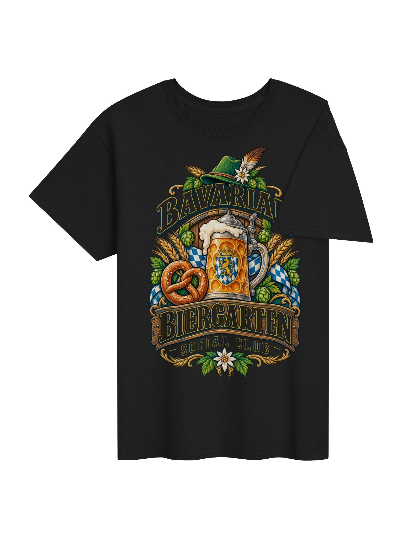 Bavarian Biergarten Social Club Oktoberfest Vintage Tee product image (39)