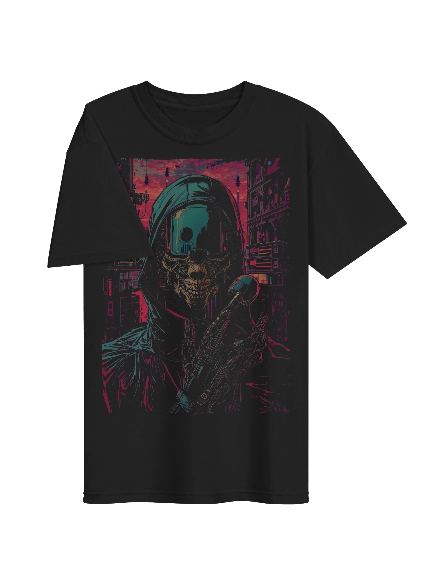 Techno Future Ghost Heavyweight T-Shirt product image (6)