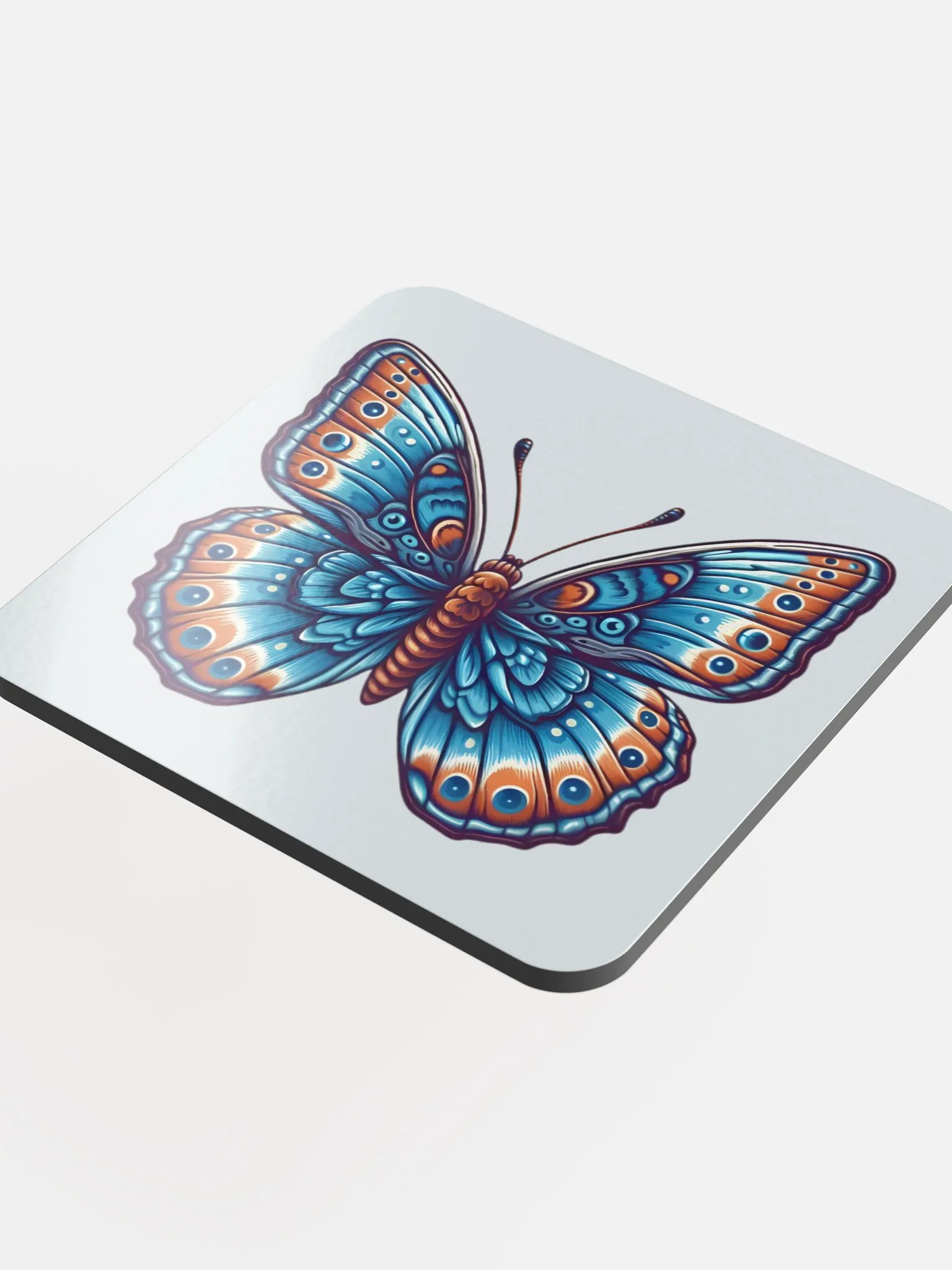 Blue Morpho Butterfly Cork Coaster product image (4)