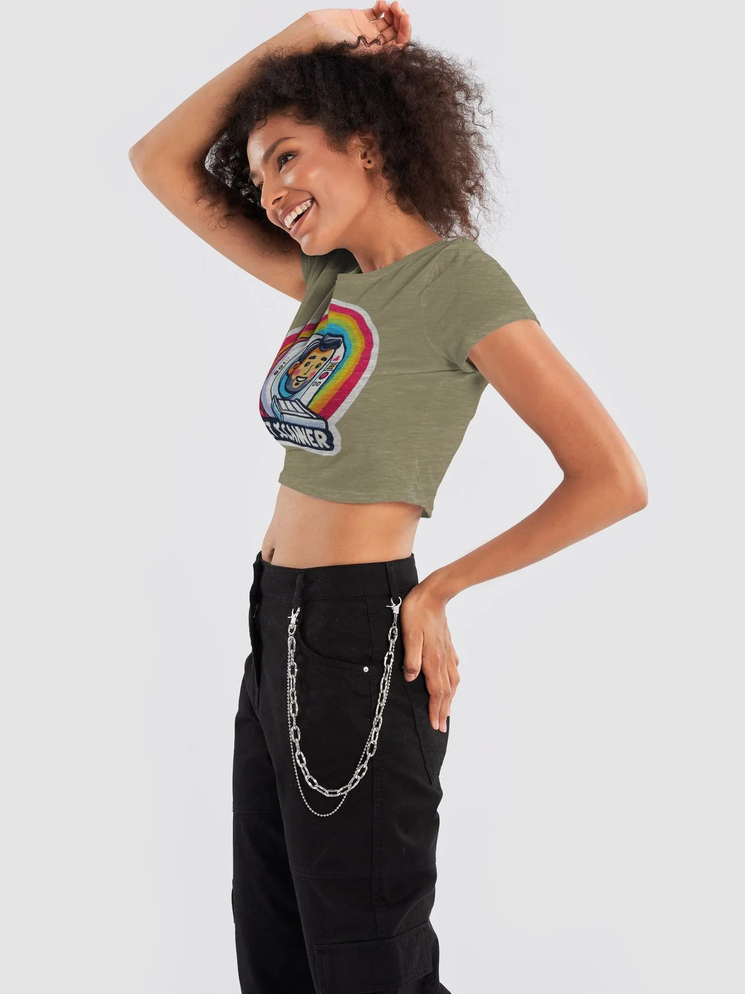 Rainbow CT Scanner Women's Crop Tee product image (29)