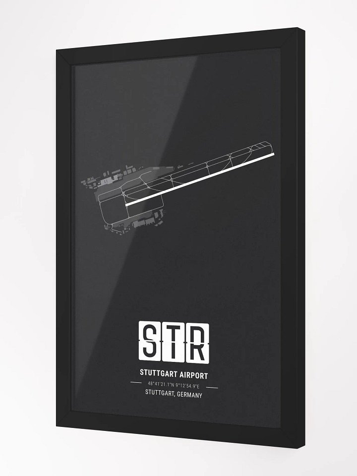 Framed Airport STR Premium Map On Matt Paper product image (2)