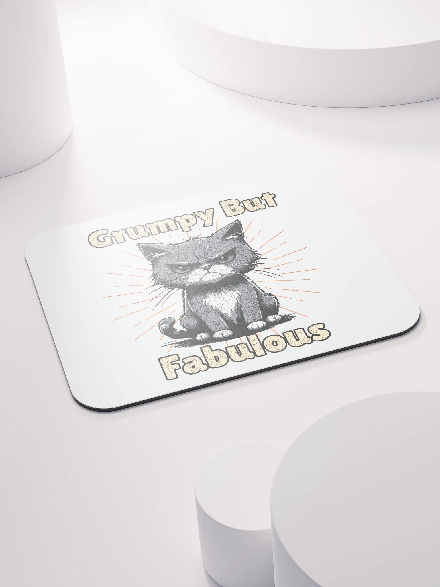 Grumpy But Fabulous Cat Mouse Pad product image (4)