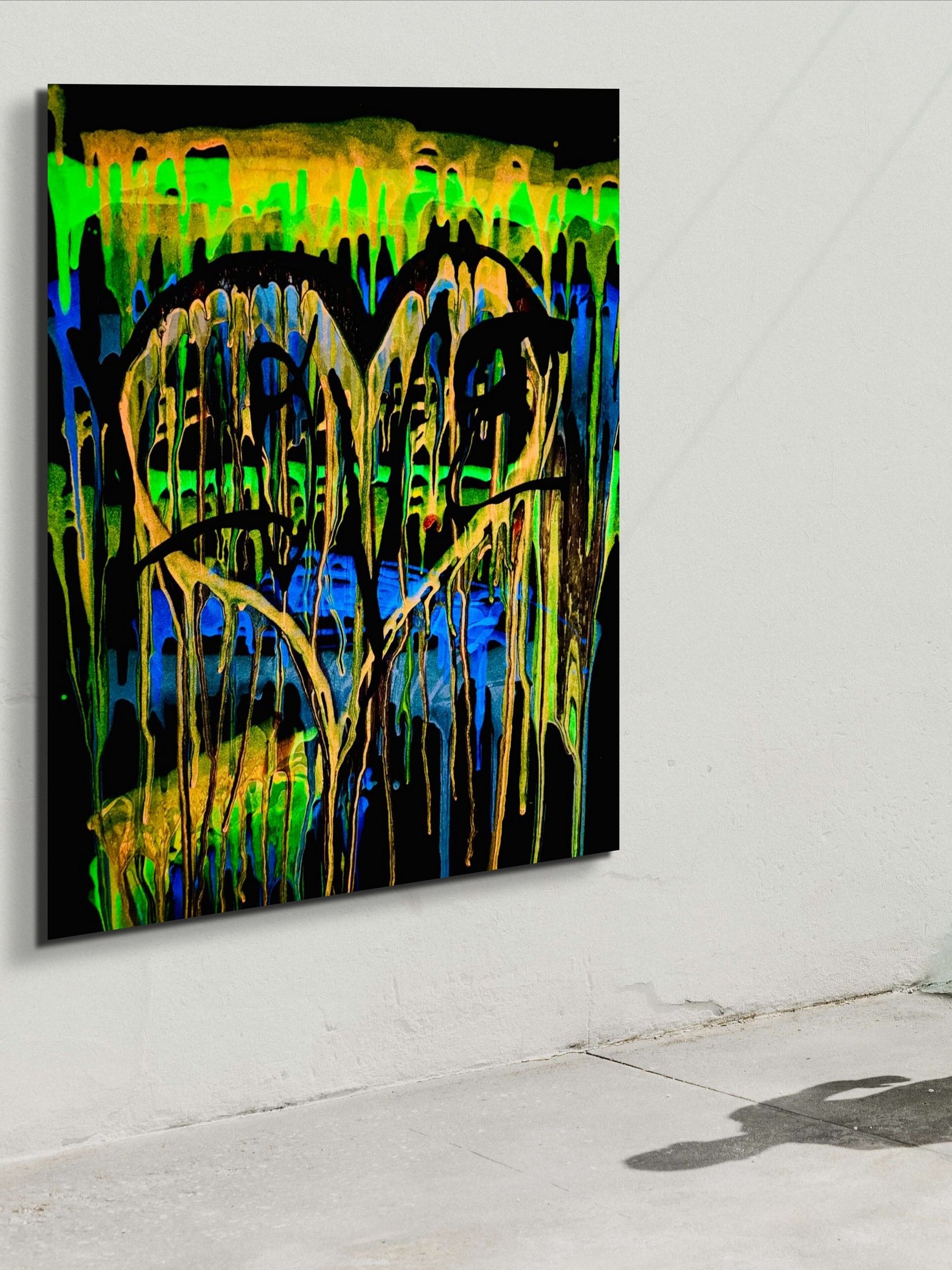 Graffiti Heart Glow Canvas Print product image (1)