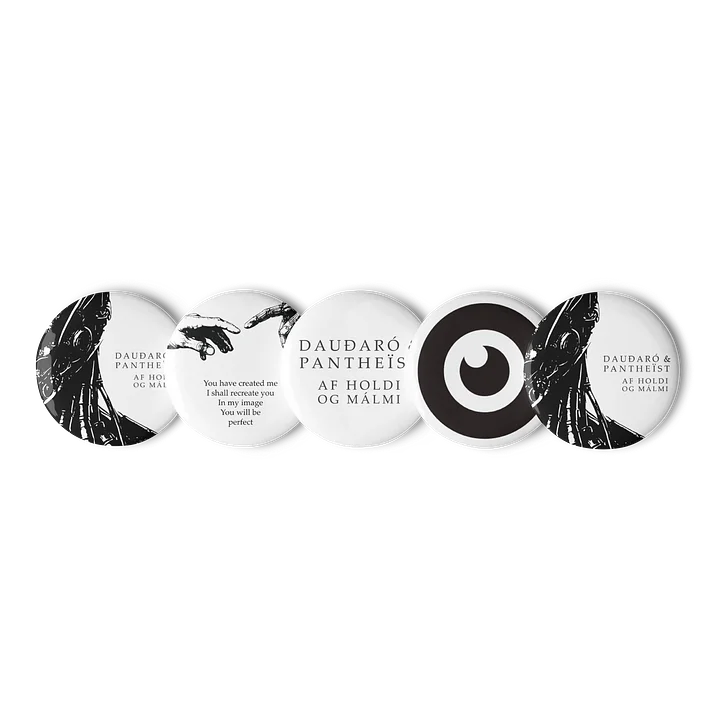 Dauðaró & Pantheïst — Af holdi og málmi Limited Edition Pins product image (1)