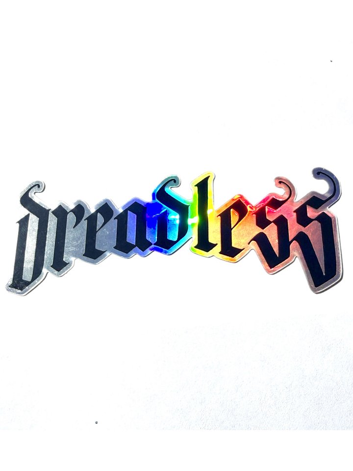 dreadless Vinyl Sticker + Personalized Card product image (1)