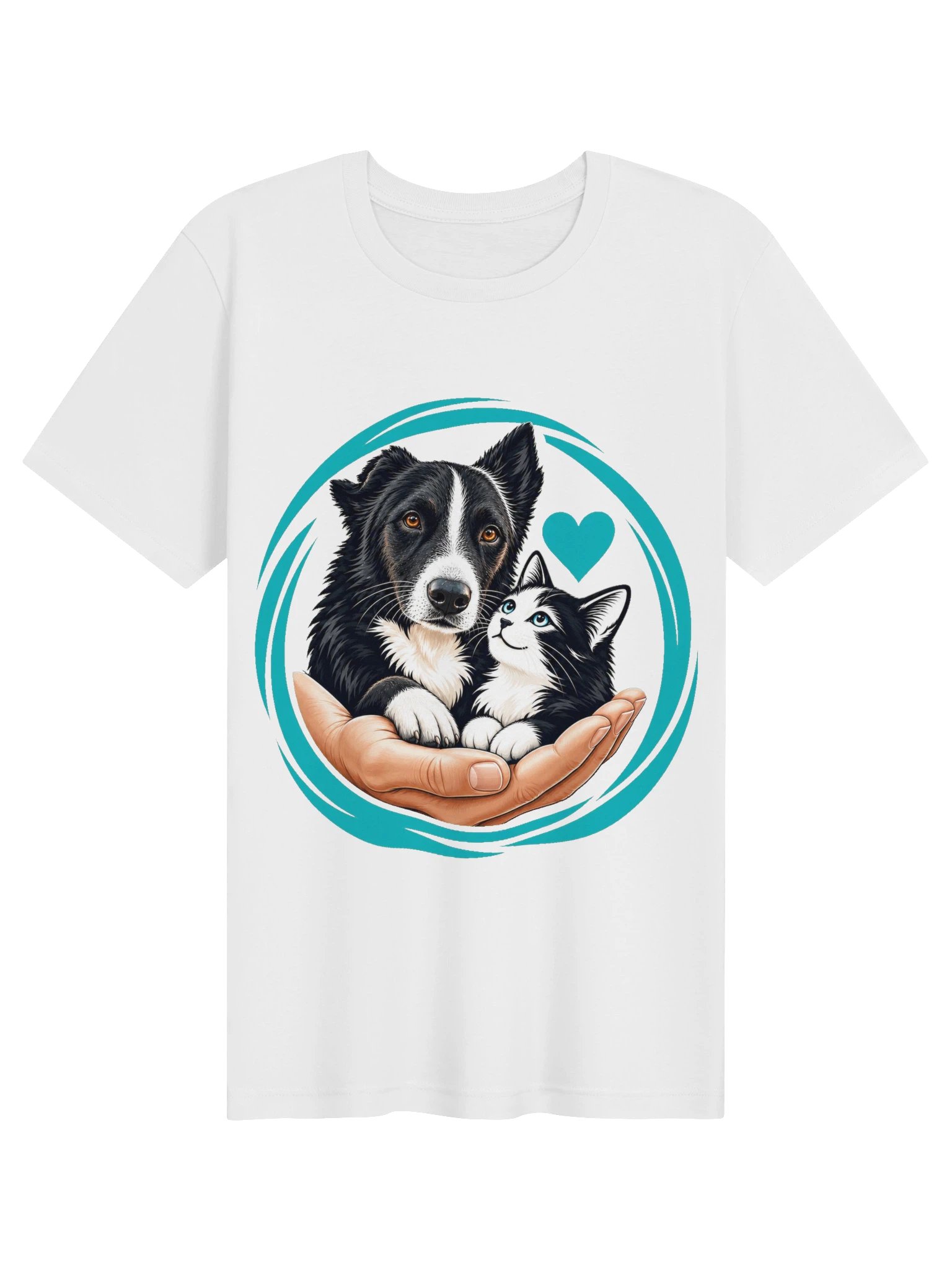 AAS · In guten Händen – Tierherz-Motiv | Unisex-Shirt product image (1)