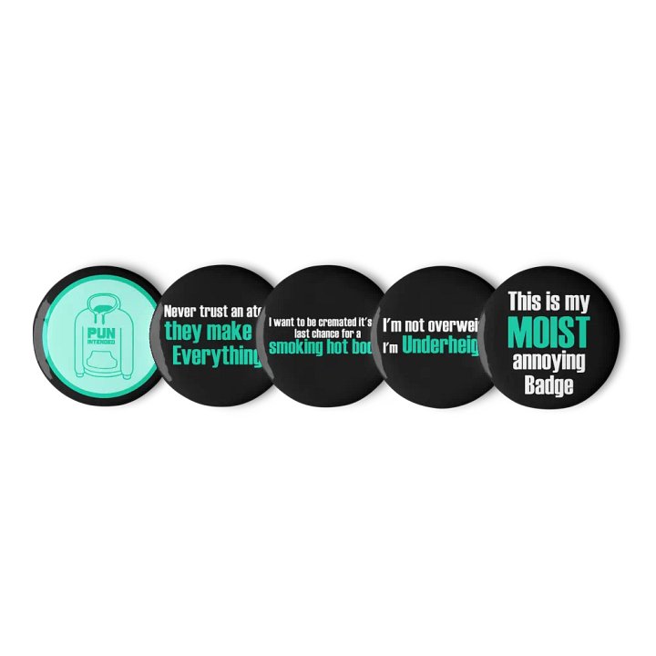 Pun-Intended OG Release Pin Badges product image (2)