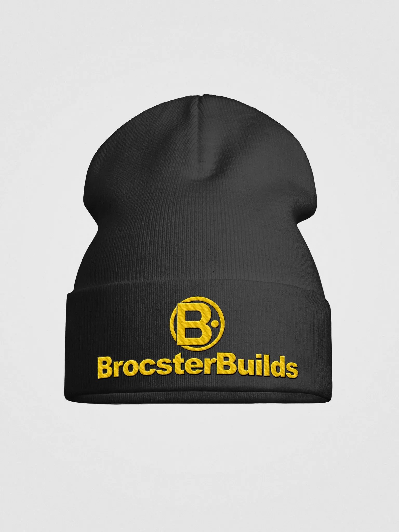 BrocsterBuilds Logo Knit Beanie product image (4)