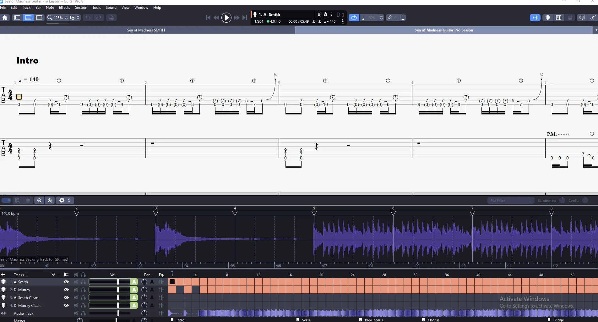 Sea of Madness | PDF Tab + Guitar Pro | Iron Maiden product image (3)