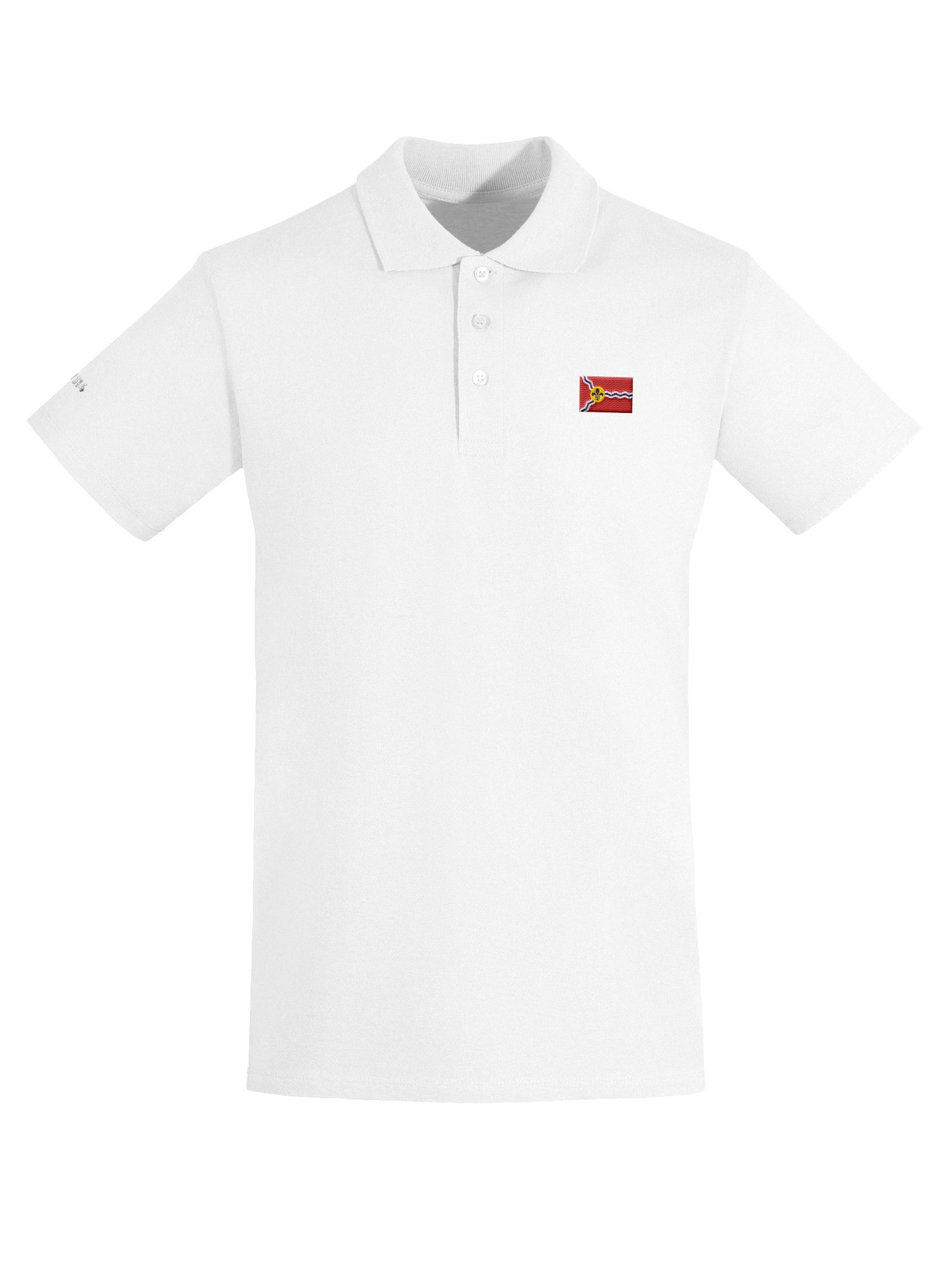Flag Embroidered Polo - White product image (5)