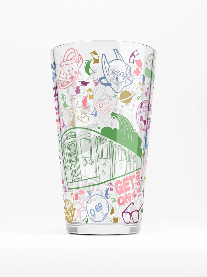 24hr Train Pint Glass - All Colors product image (1)