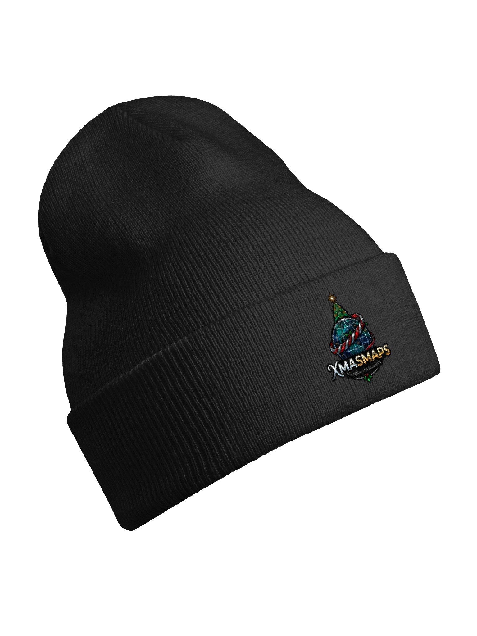XmasMaps "Navigate the Holidays" Cuffed Beanie product image (94)