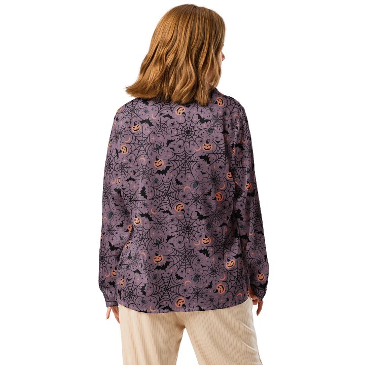Retro Halloween Pajama Shirt in Purple product image (2)