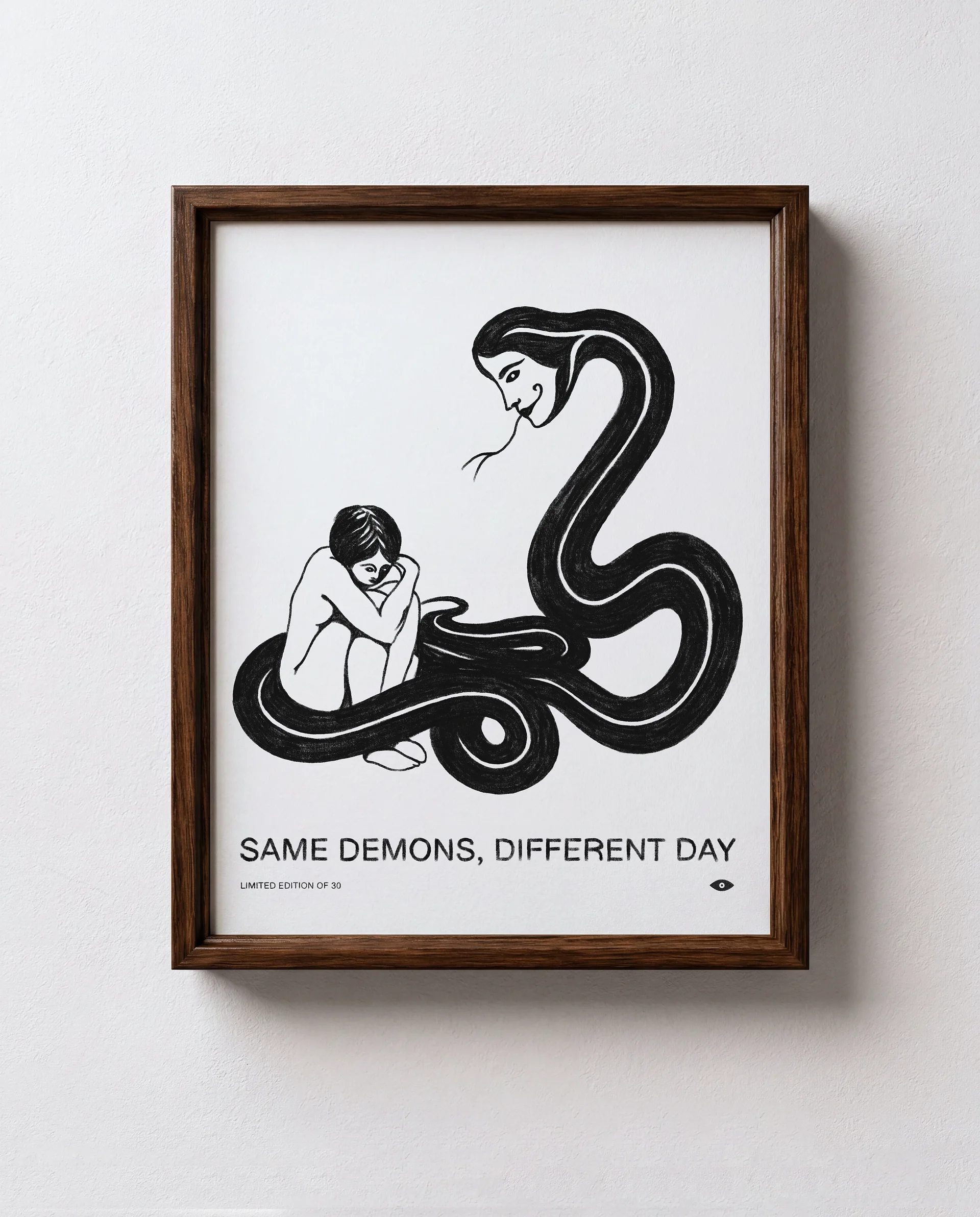 Same Demons Limited Edition Art Print Black product image (4)