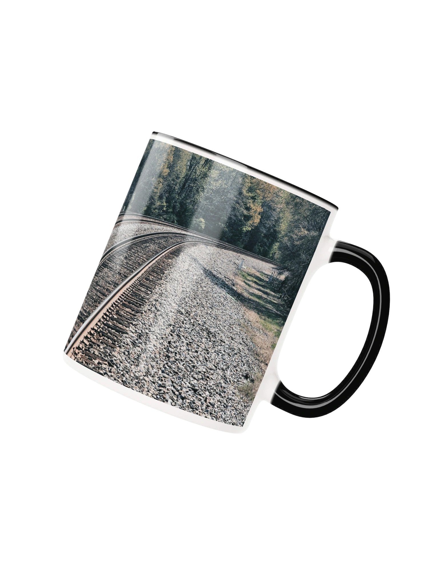 Tracks Into the Forest 2-tone Ceramic Mug product image (7)