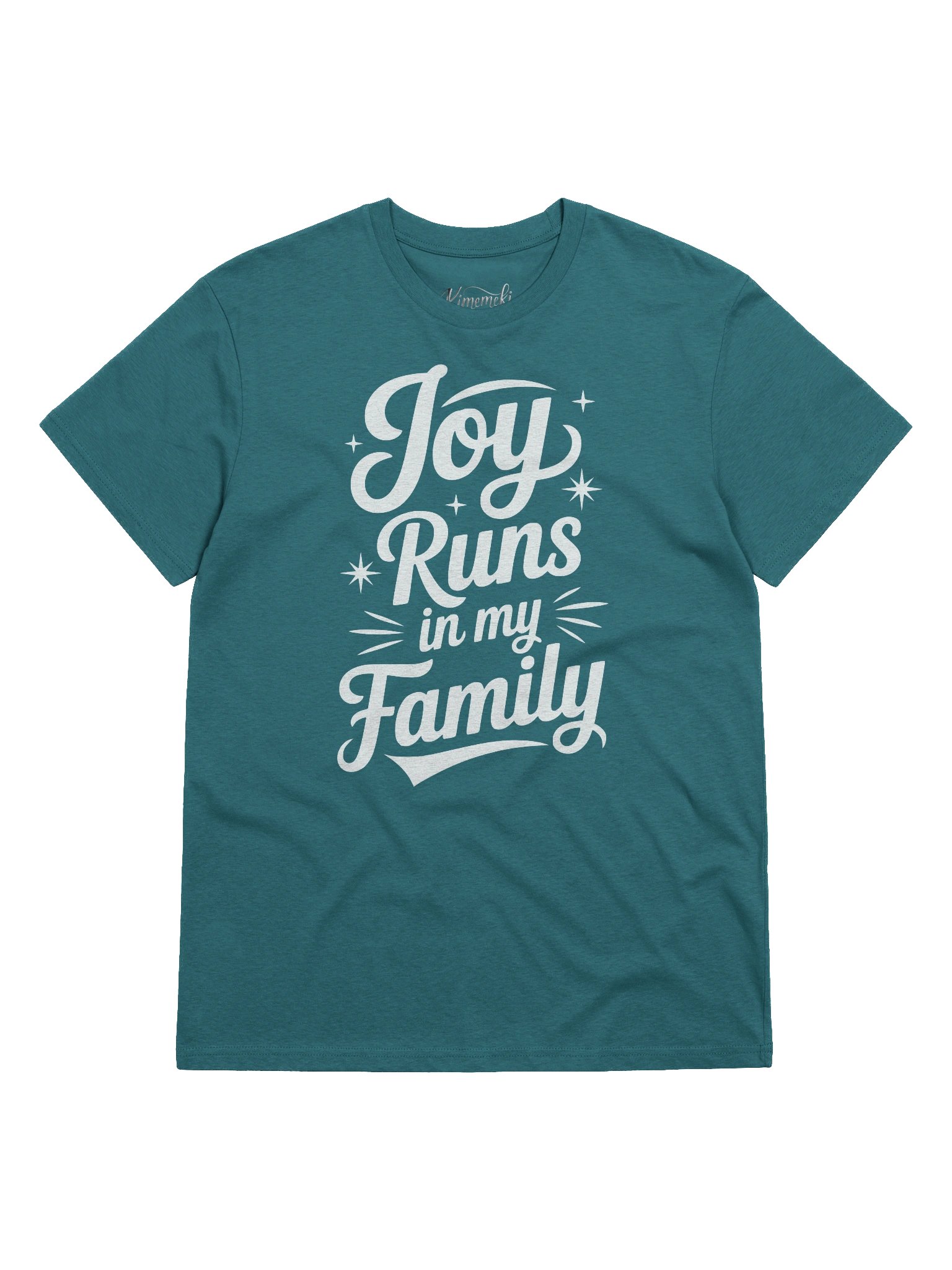 Joy Runs In My Family 100% Cotton T-shirt product image (1)