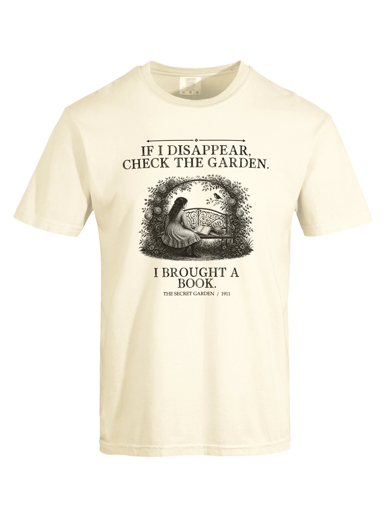 If Disappear Check Garden Brought Book -- The Secret Garden Tee (Light) product image (17)