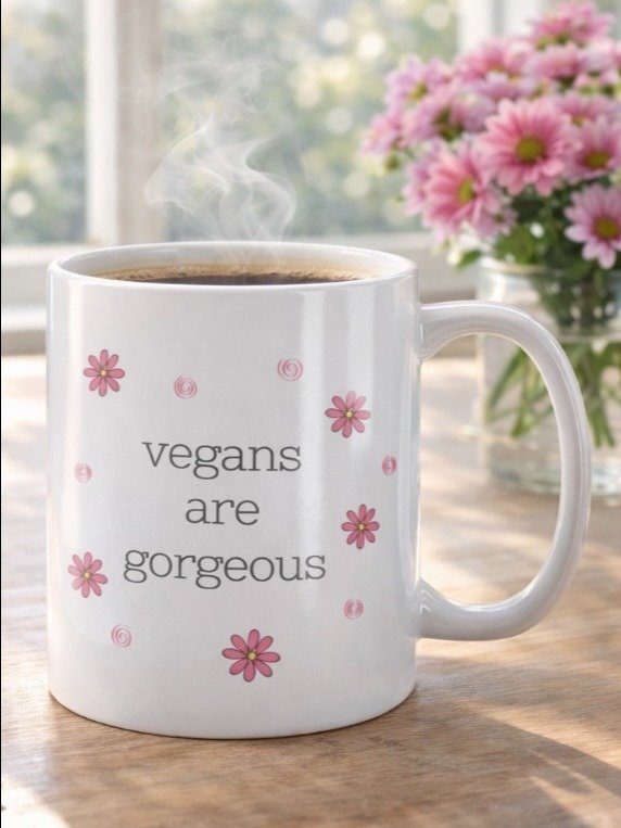 “Vegans Are Gorgeous” Coffee or Tea Mug product image (1)