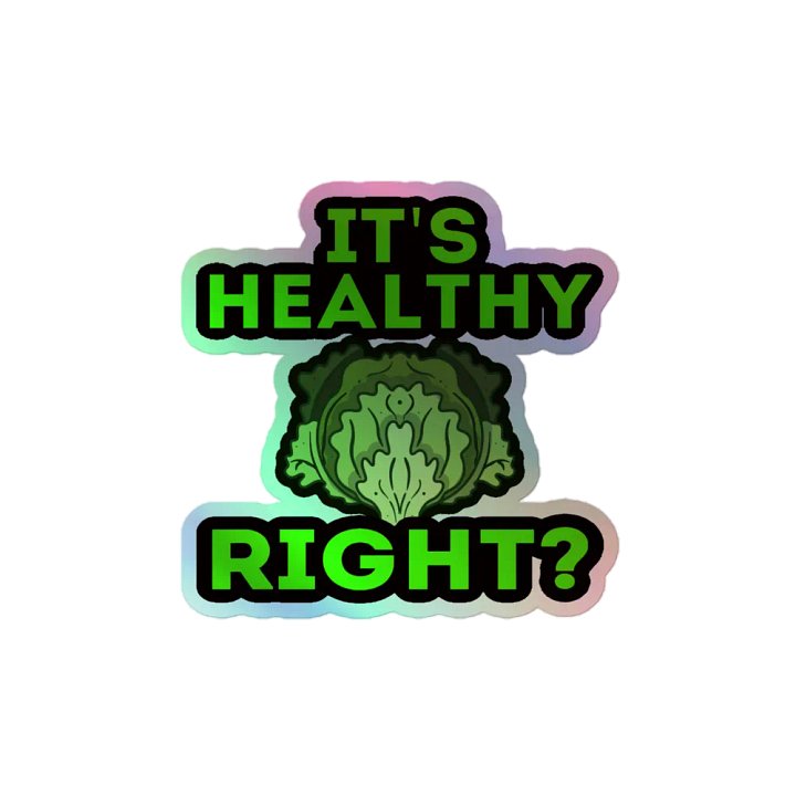 Healthy Holographic Sticker product image (2)