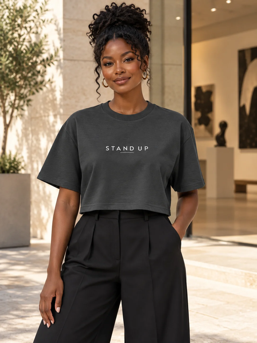 Stand Up — The Journey Continues Crop Tee product image (1)