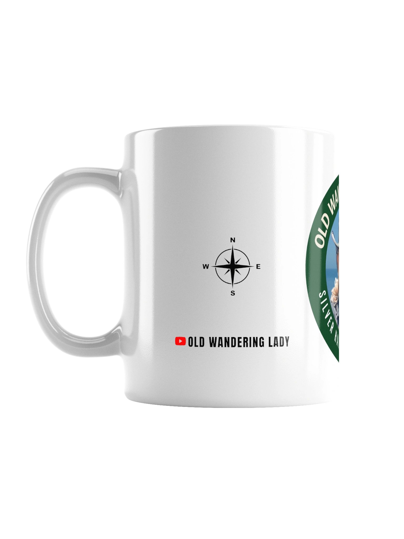 Old Wandering Lady “Silver Hair • Don’t Care” Mug product image (1)