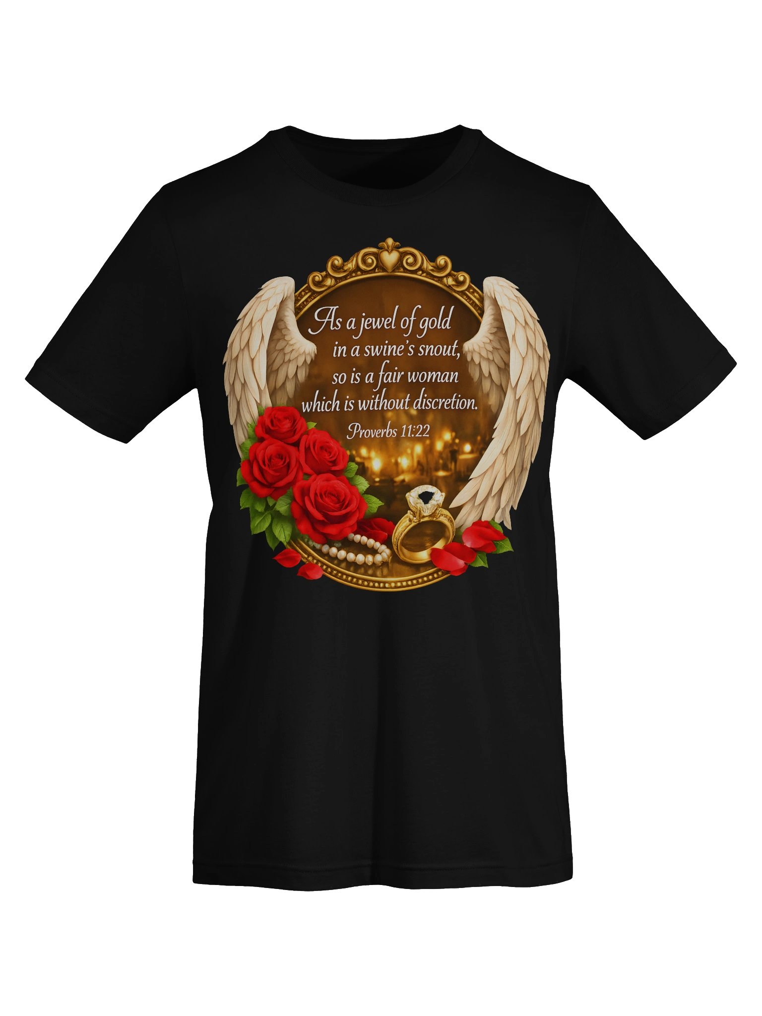 Proverbs 11:22 Angel Wings Tee product image (20)
