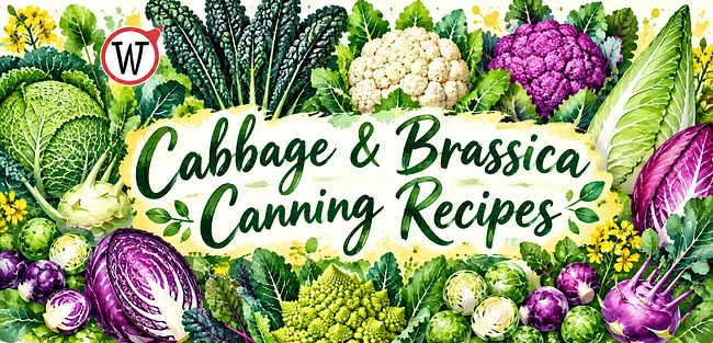 Cabbage and Brassica Canning Recipes