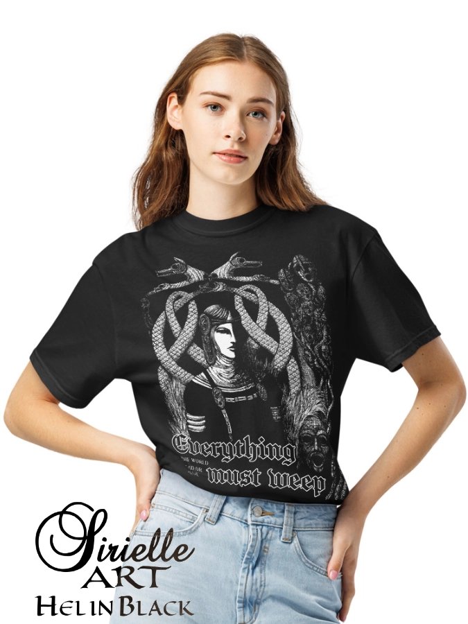 Everything Must Weep · Hel in Black · Relaxed Fit Comfort Colors Heavy Weight T-Shirt product image (2)