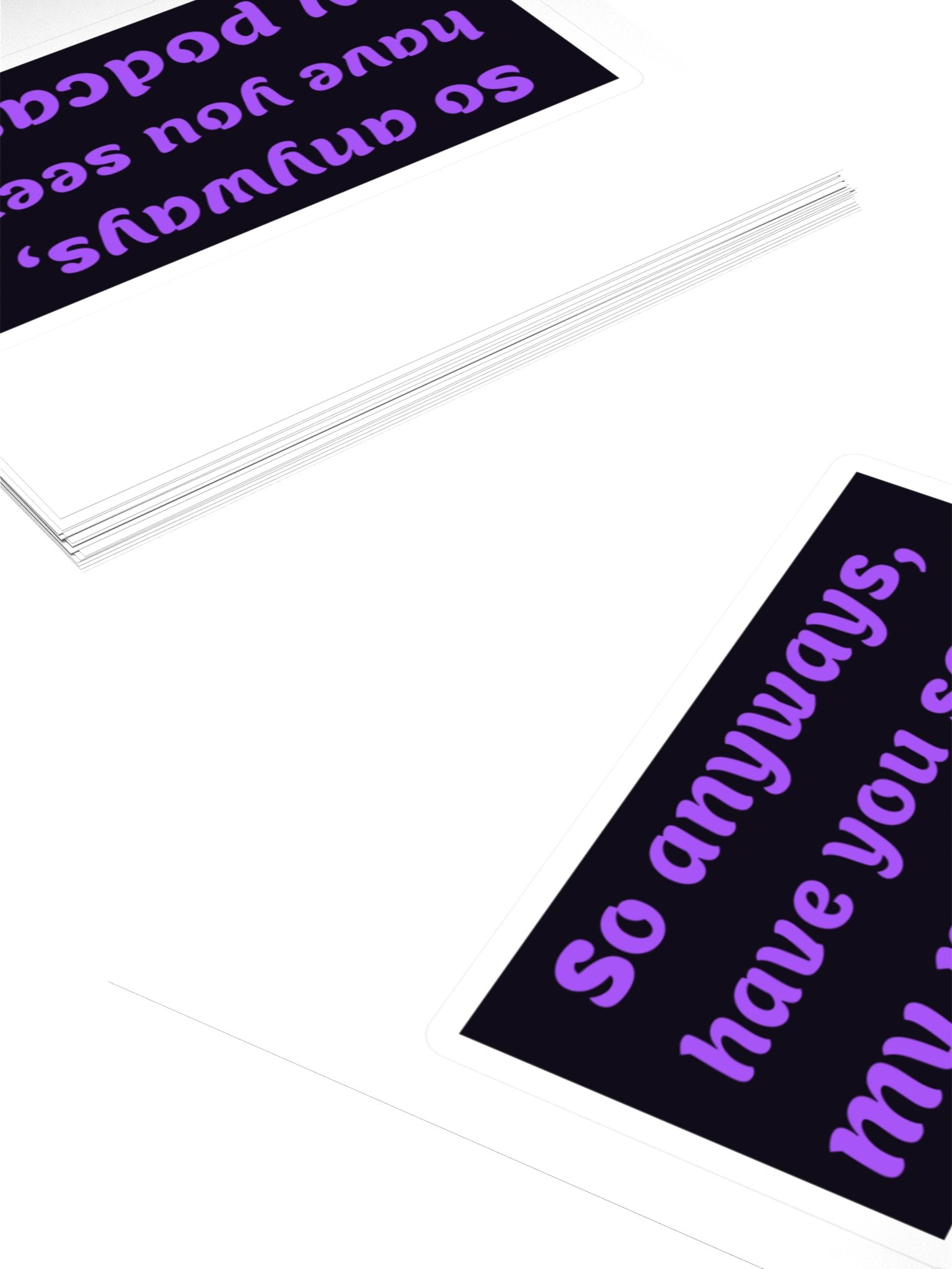 So Anyways Podcast — Block Sticker product image (4)