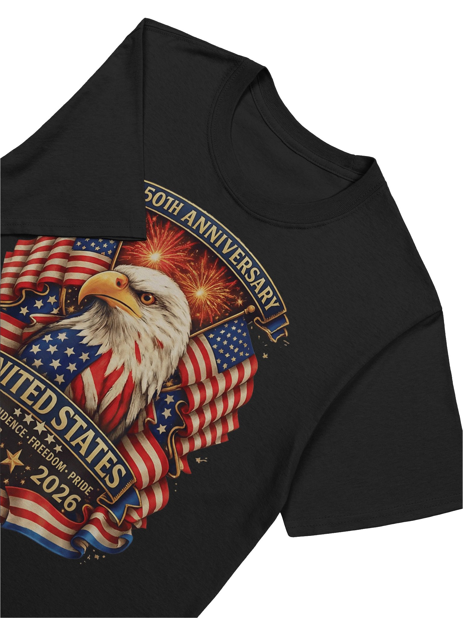 USA Independence 250th Anniversary 1776 2026 Patriotic Eagle T-Shirt product image (98)
