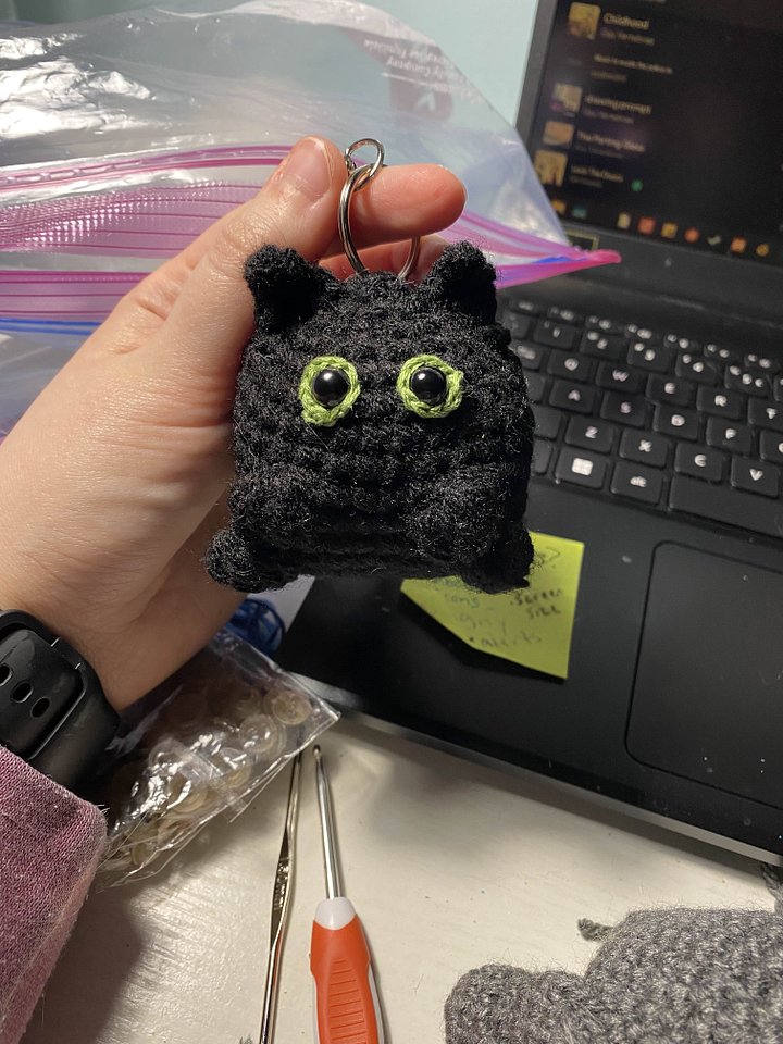 Black Cat Keychain product image (1)