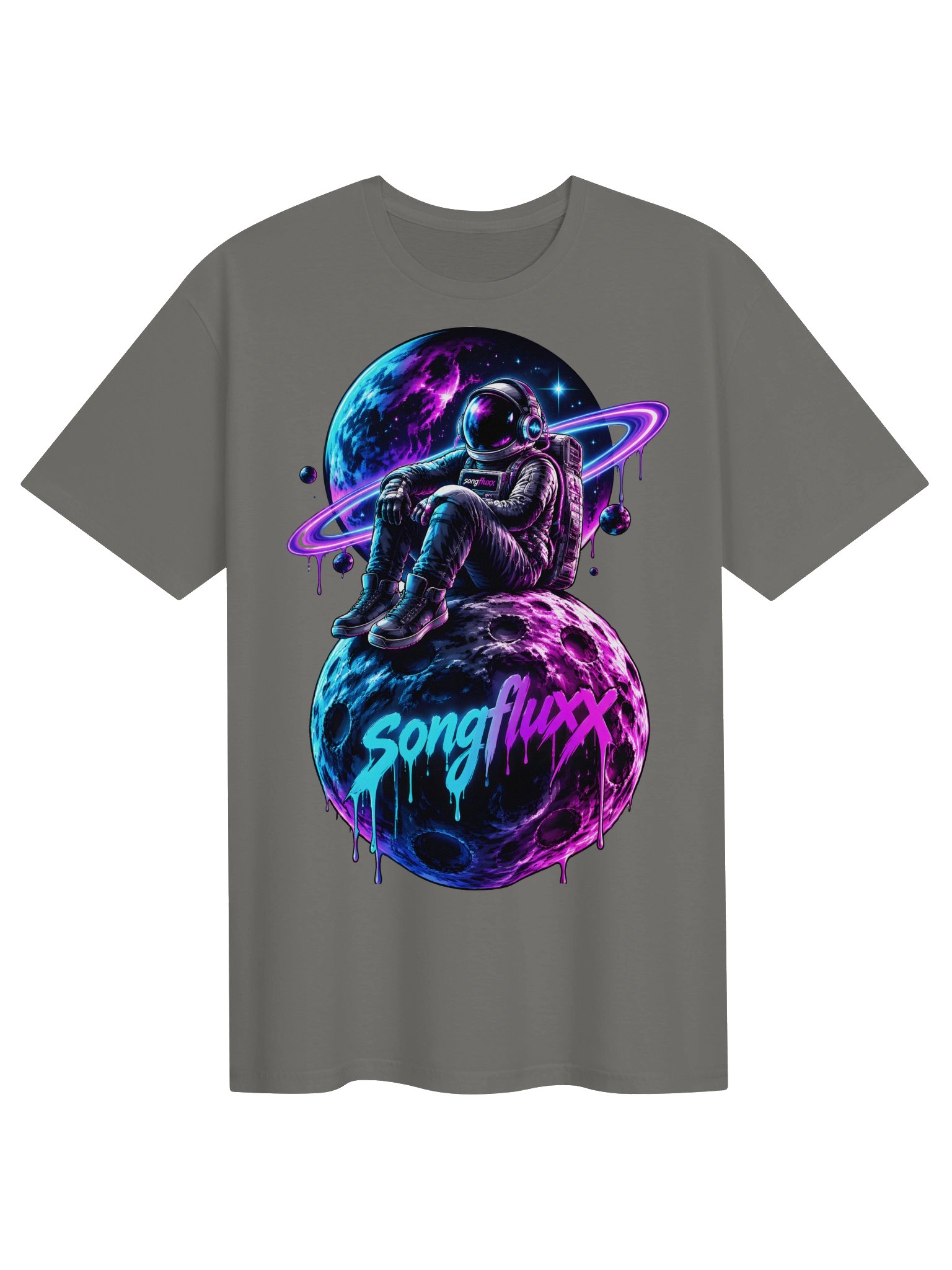 Songfluxx Neon Astronaut Space Tee