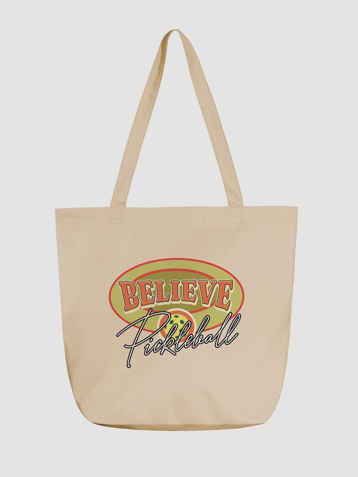 Believe Pickleball Oval Tote Bag product image (5)