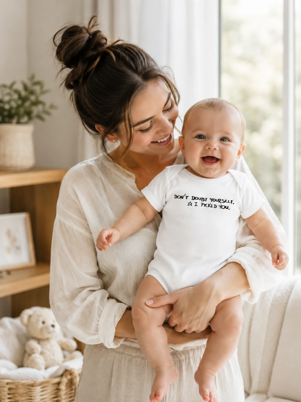 Meaningful Baby Bodysuit | New Mom Gift | Baby Shower Gift | Encouragement Baby Onesie | Original Handwriting Infant Outfit product image (11)