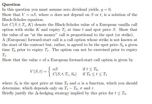 TD - Black-Scholes and a European forward-start call option product image (1)