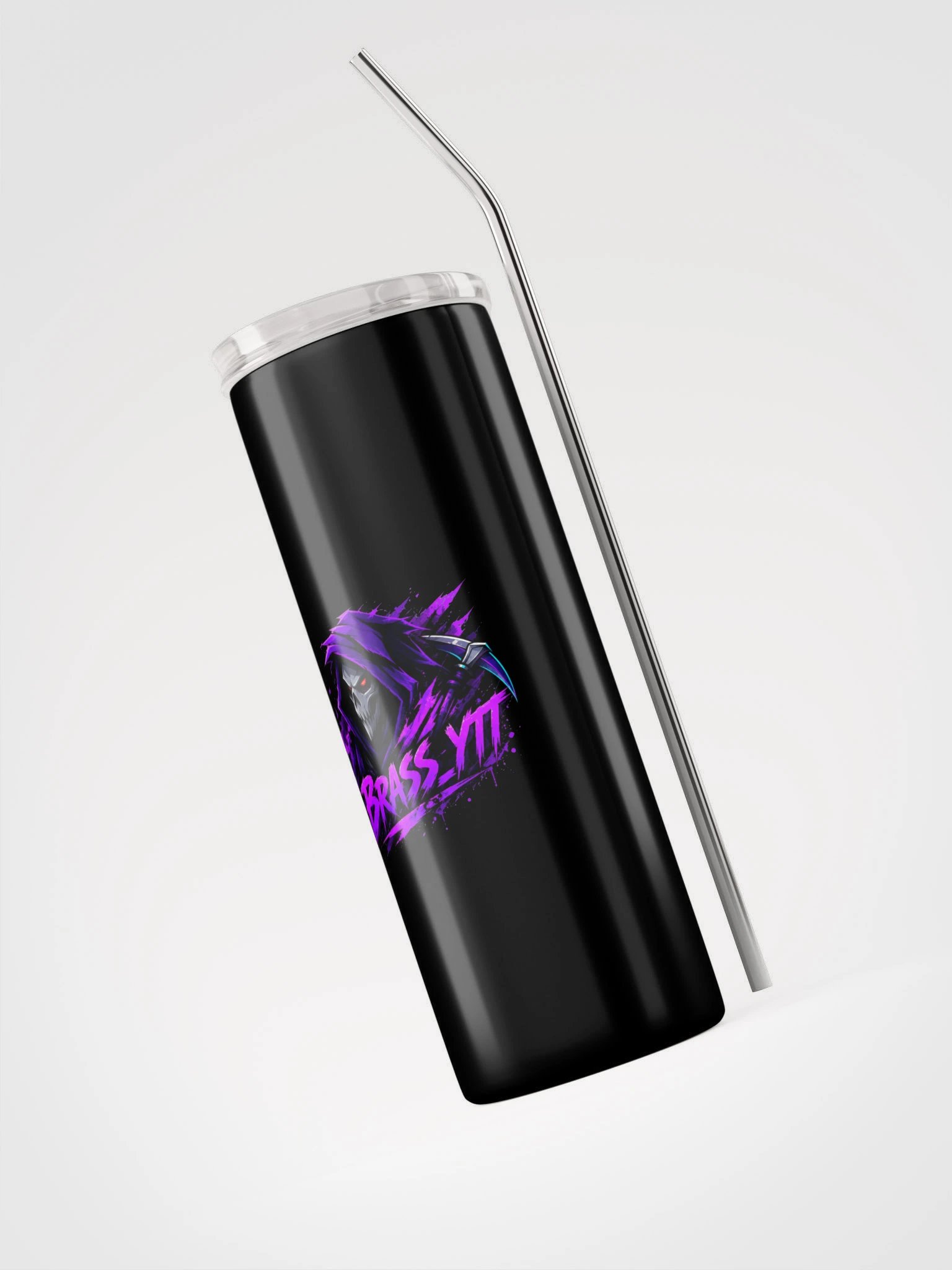 BRASS_YTT Stainless Steel Tumbler with Straw | Motiv 1 product image (5)