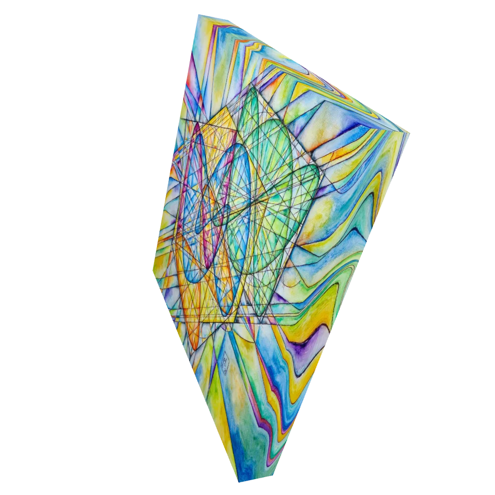 Lissajous Trilogy - Geometrical Art Canvas Print product image (2)