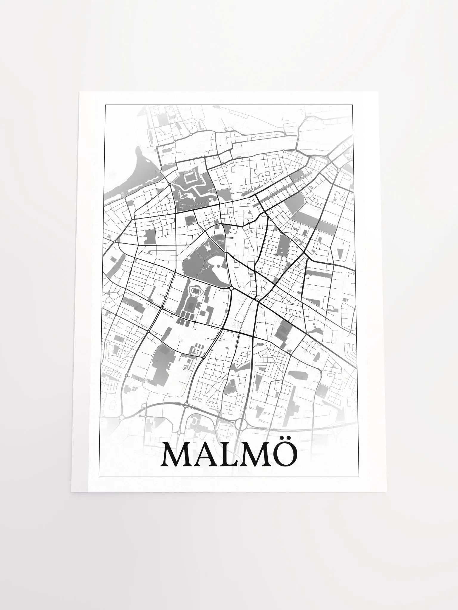 Malmö, Sweden, city map print product image (16)