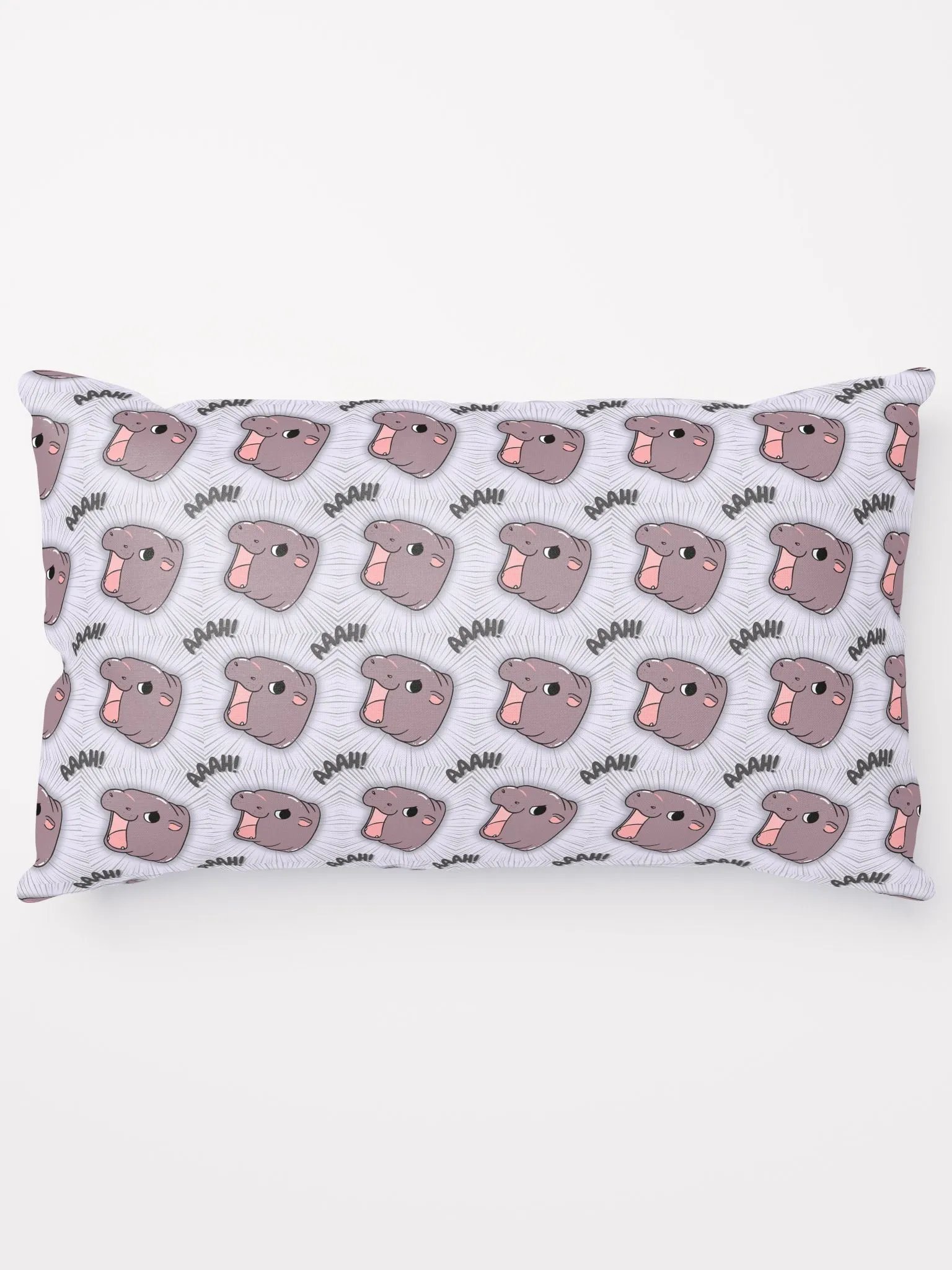 MOODENG'S LIGHT PURPLE AAAH! PILLOW! product image (1)