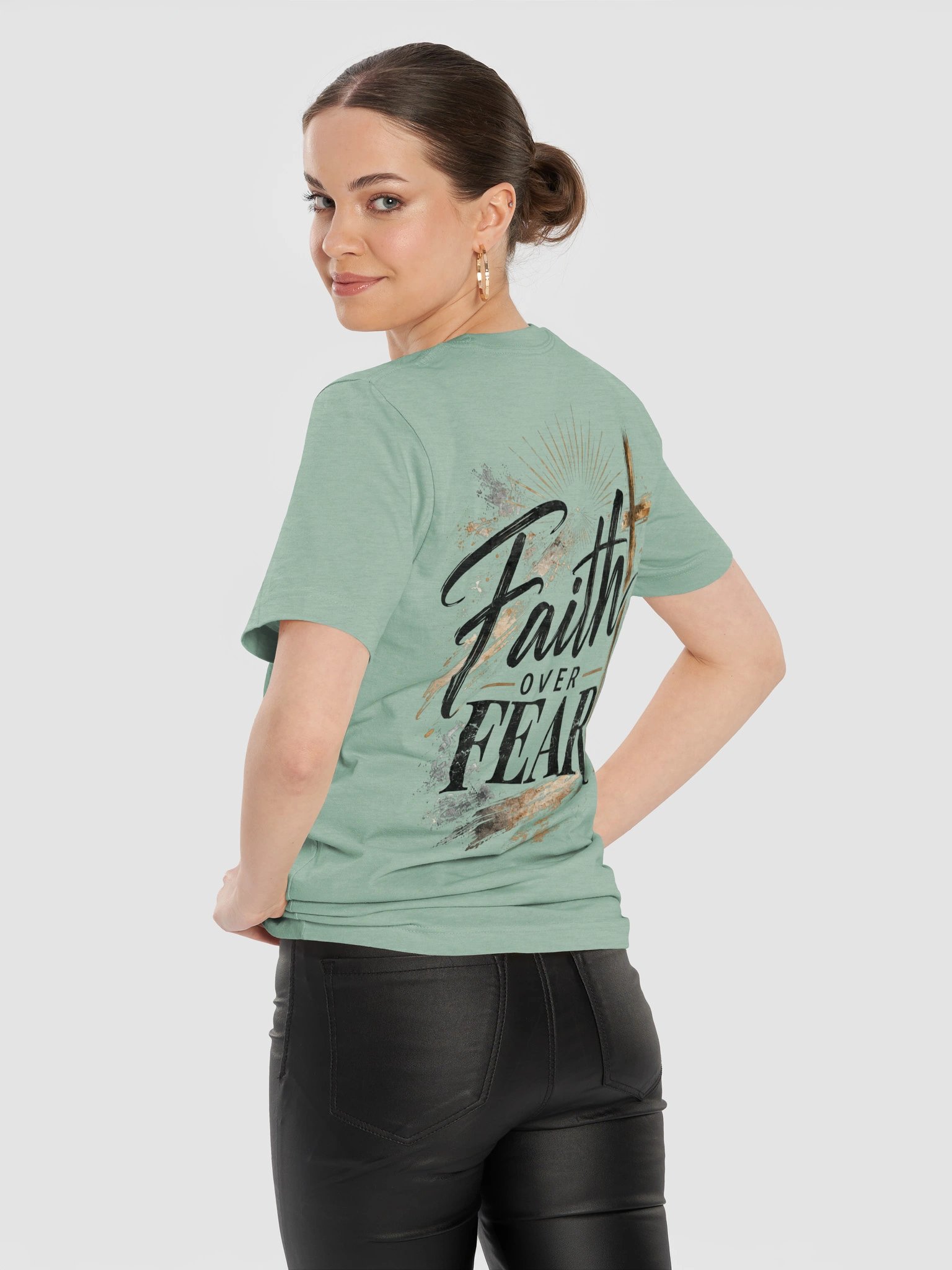 Faith Over Fear Christian Unisex T-Shirt product image (113)