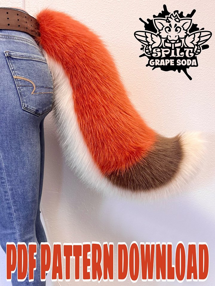 Large Canine Tail Pattern [PDF DOWNLOAD] product image (1)