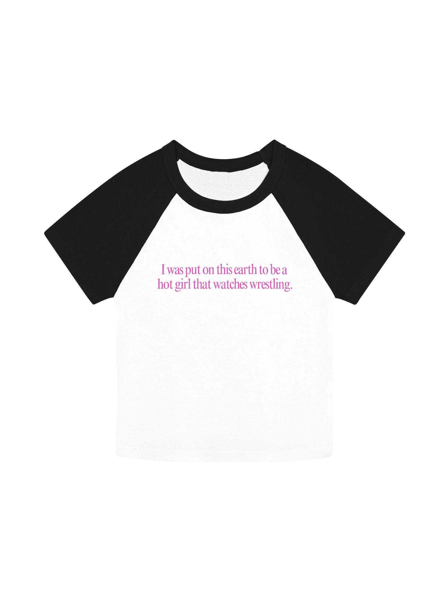 The World Revolves Around Wrestling Baby Tee product image (1)
