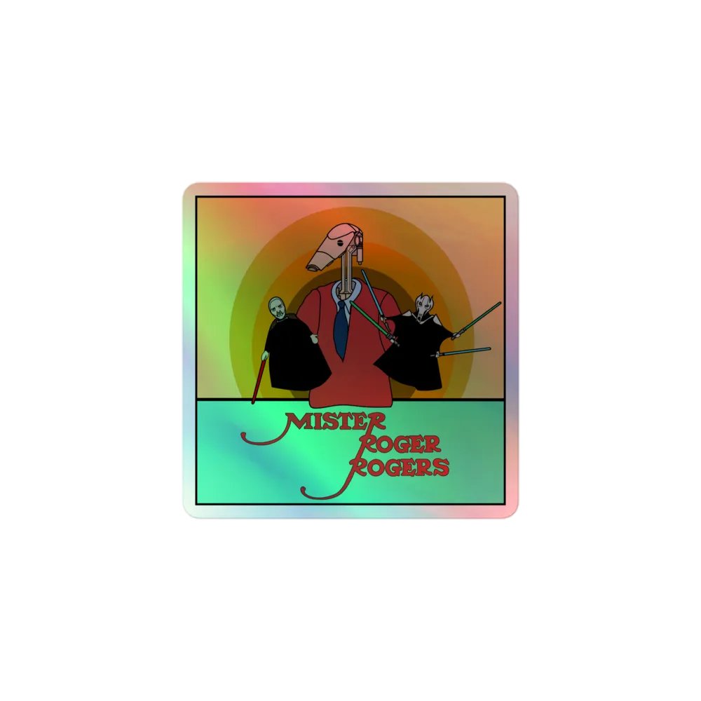 Mister Roger Rogers Holo Sticker product image (1)