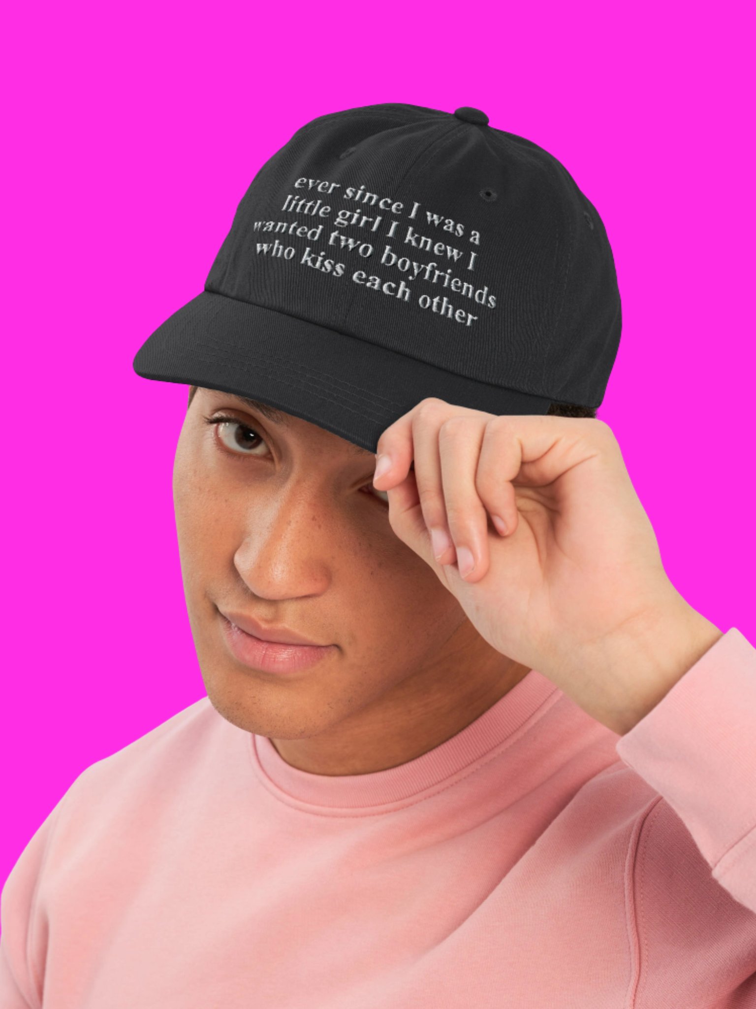 Ever Since I Was A Little Girl I Knew I Wanted Two Boyfriends Who Kiss Each Other Hat product image (33)