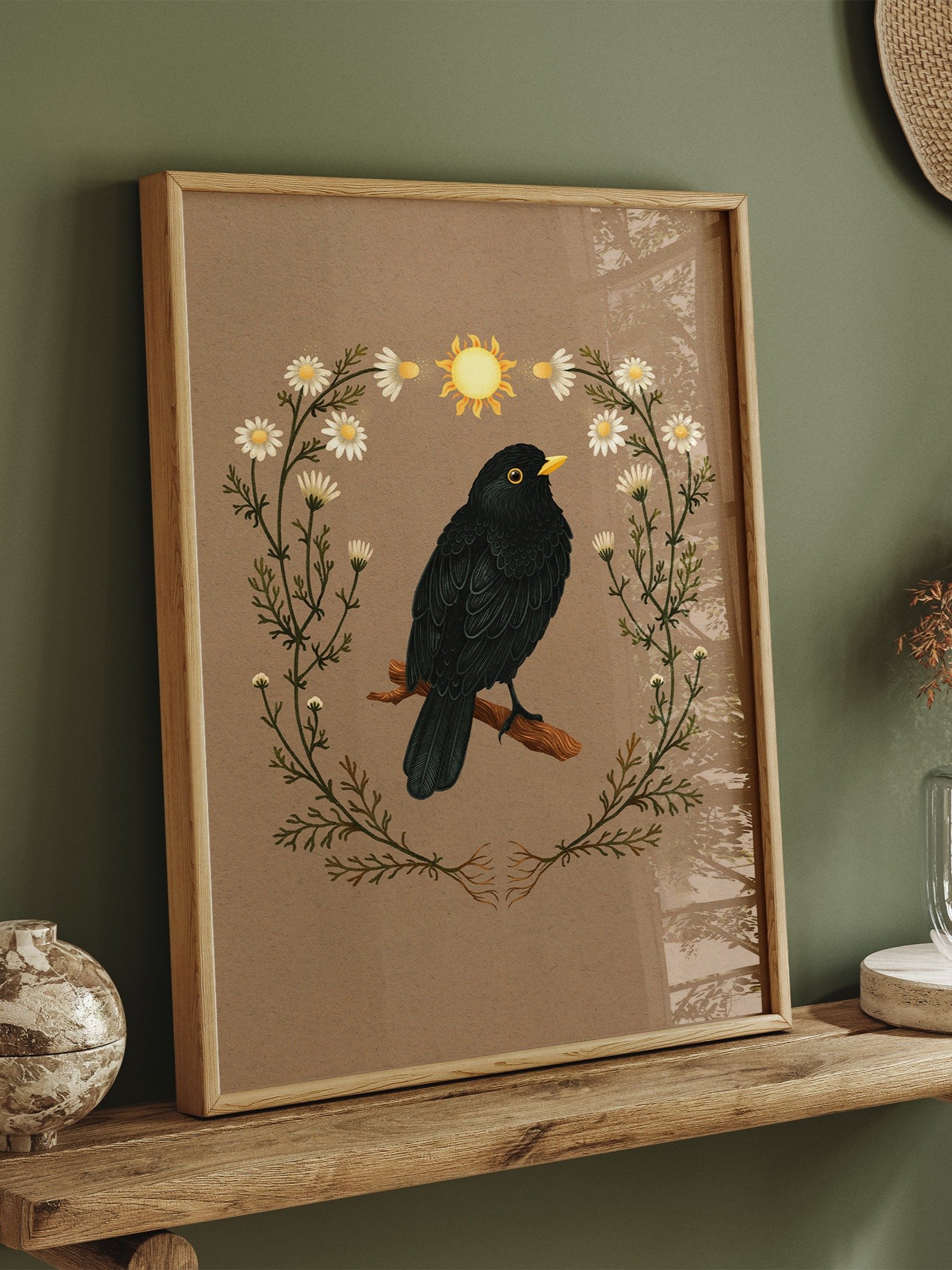 Blackbird Art Print, Pagan Décor product image (4)
