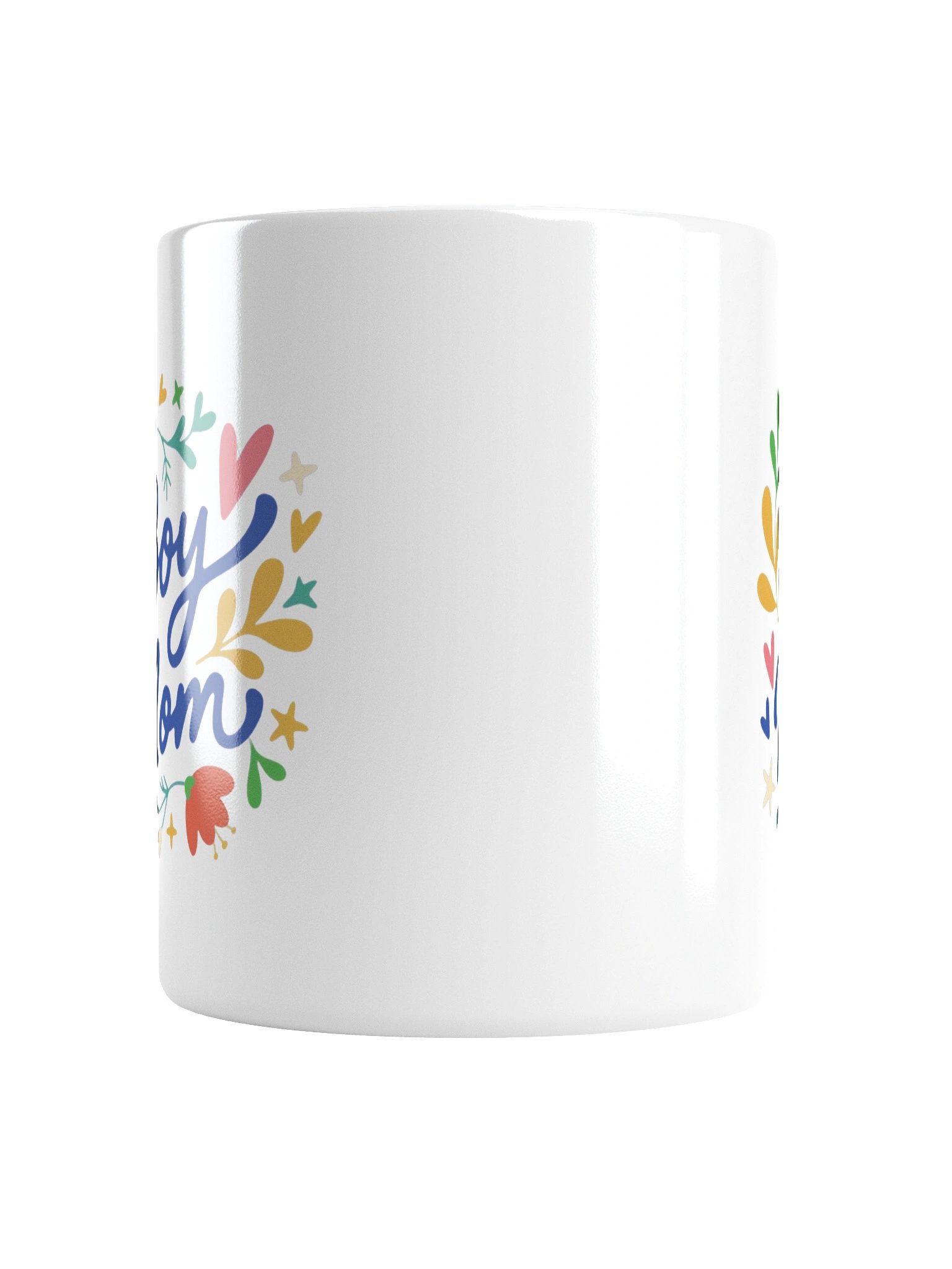 Cute Boy Mom Floral Coffee Mug product image (2)