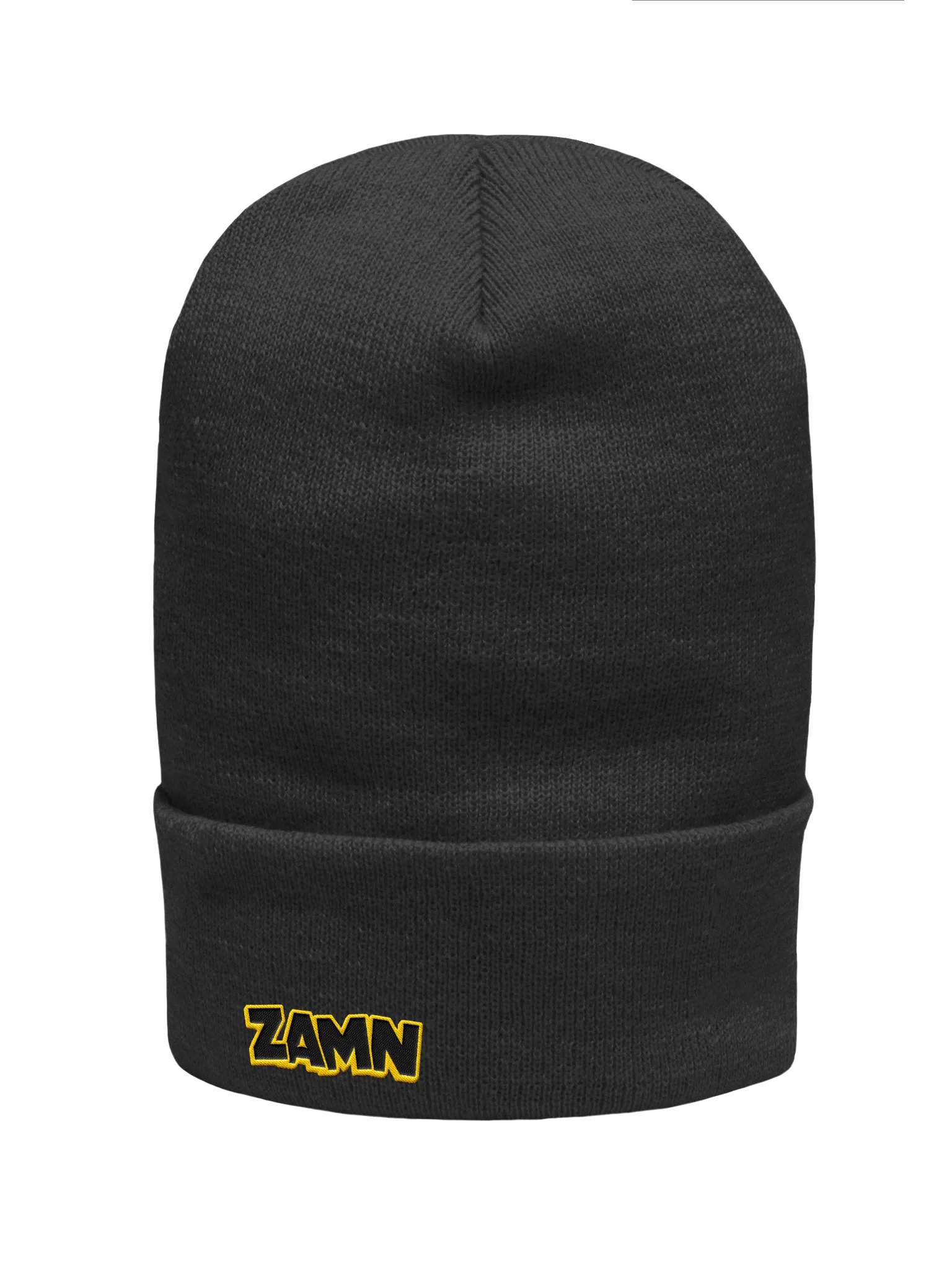 ZAMN Logo Beanie: Black product image (1)