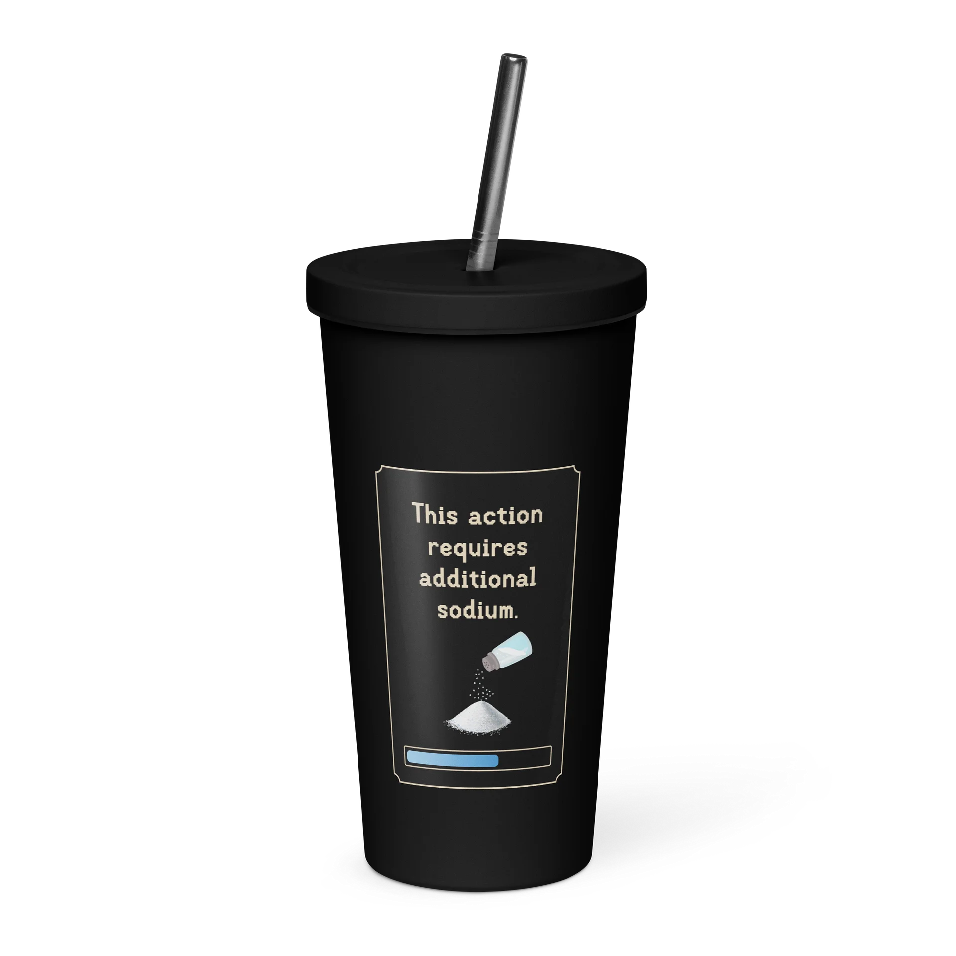 Additional Sodium Tumbler with Straw | POTS Dysautonomia & Electrolyte Humor product image (1)