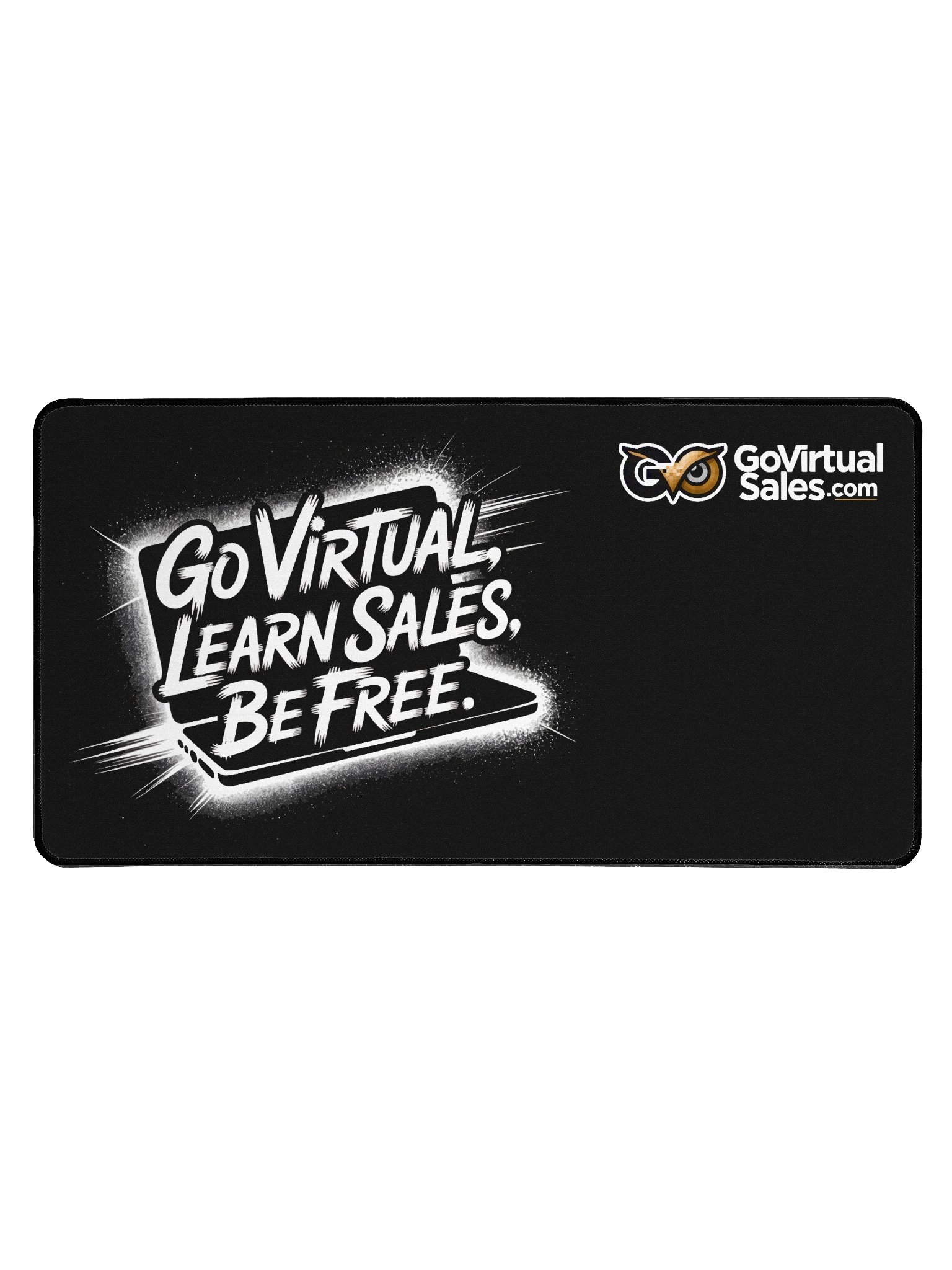 Go Virtual, Learn Sales, Be Free. Desk Pad product image (1)
