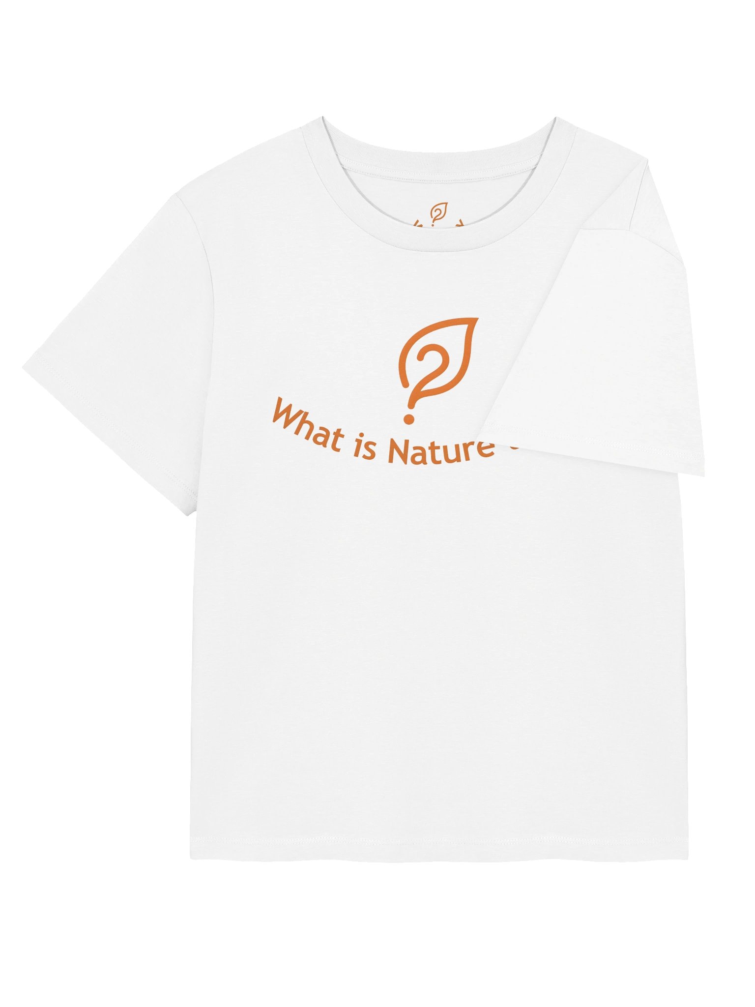 What is Nature to You? Women's Organic Ribbed Neck T-Shirt (White) product image (4)